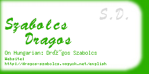 szabolcs dragos business card